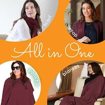 Happyluxe Shawl Wraps for Women, Versatile Shawl for Women, Multifunctional Shawl for Dress, Pashmin...