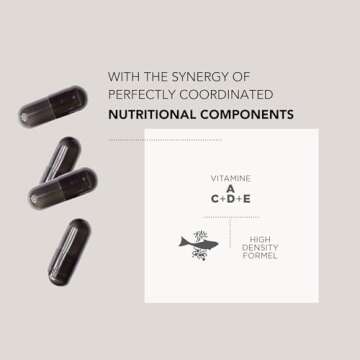 HECH Caviar Collagen Capsules - Beauty Supplement with 2,000 mg Marine Collagen Peptides, Caviar Extract and Vitamin Complex