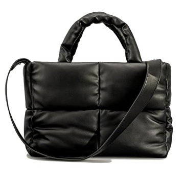 Stylish Women's Large Quilted Puffer Bag - Soft, Durable & Versatile