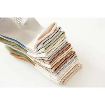 J Poqobog Toddler Baby Girls Boys Cozy Socks 8 Pack Kids Grip Knee-high Socks set Non Slip/Anti Skid