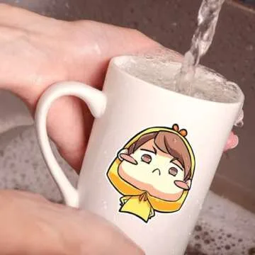 JANDJPACKAGING Printable Vinyl Sticker Paper - Waterproof Printable Vinyl for Laser & Inkjet Printer 15 Self-Adhesive Sheets - Matte White - Standard Letter Size 8.5"x11"