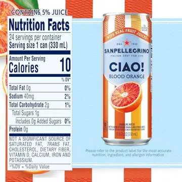 Sanpellegrino CIAO Blood Orange Sparkling Water