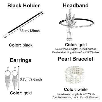 PLULON Women's 1920s Gatsby Sequin Fringed Vintage Flapper Dress Cocktail Party Dress with 20s Accessories Costume Set for Evening Prom (Gray)