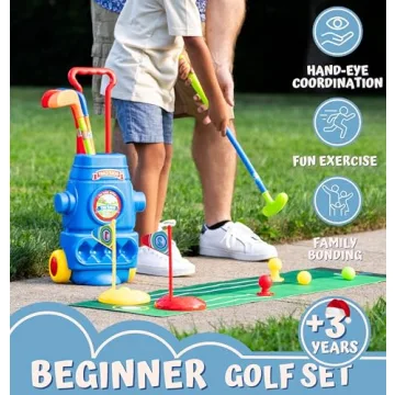 ToyVelt Mini Golf Set for Kids Ages 2-10 - Fun Learning