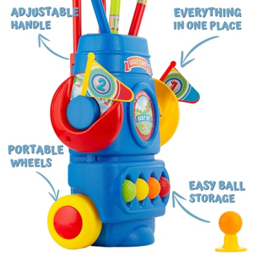 ToyVelt Mini Golf Set for Kids Ages 2-10 - Fun Learning