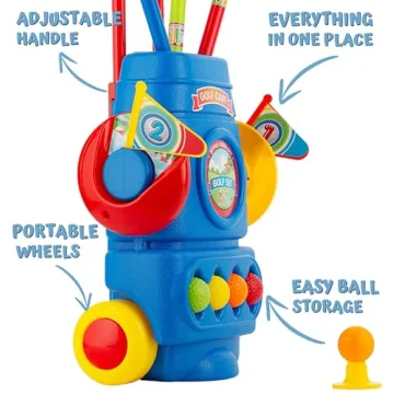 ToyVelt Mini Golf Set for Kids Ages 2-10 - Fun Learning