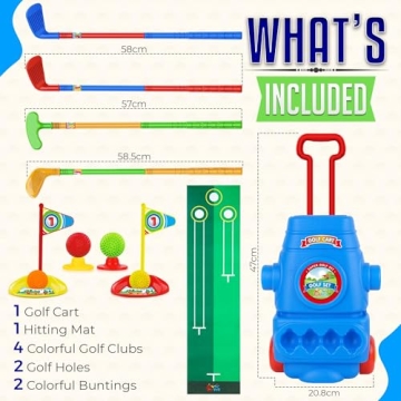 ToyVelt Mini Golf Set for Kids Ages 2-10 - Fun Learning