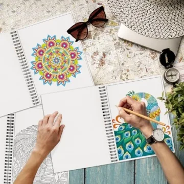 Kalysky Adult Coloring Books Set:3 Coloring Books for Adults Animal Flowers & Other Themes Designs.Coloring Books for Adults to Relax and Relieve Anxiety