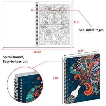 Kalysky Adult Coloring Books Set:3 Coloring Books for Adults Animal Flowers & Other Themes Designs.Coloring Books for Adults to Relax and Relieve Anxiety