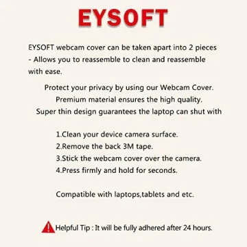 EYSOFT Webcam Cover for Laptop & Smartphone Privacy