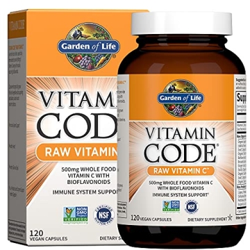 Raw Vegan Vitamin C Supplement - 120 Capsules