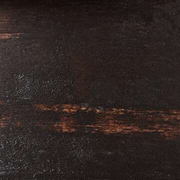 Roundhill Furniture Rene Round Wood Pedestal Side Table, Black