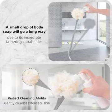 Loofah on a Stick for Exfoliation and Skin Health