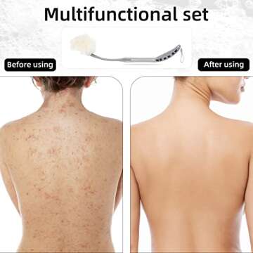 Loofah on a Stick for Exfoliation and Skin Health