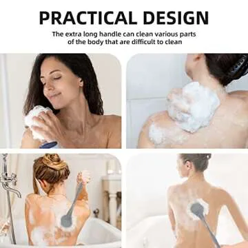 Loofah on a Stick for Exfoliation and Skin Health