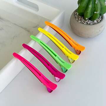 Framar Neon Hair Clips - Vibrant Hair Accessories