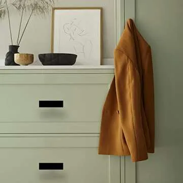 goldenwarm Kitchen Cabinet Knobs Black Cabinet Hardware - LSJ22BK Square Cabinet Knobs for Kitchen Cabinets Modern Cabinet Hardware Knobs for Bathroom, Closet, Wardrobe, 15 Pack