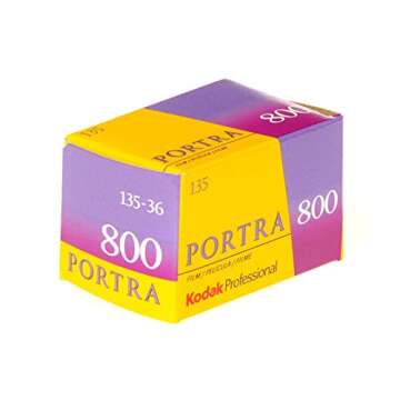 Ritz Camera Pack of 2 Kodak 145 1855 Professional Portra 800 Color Negative Film (ISO 800) 35mm 36 E...