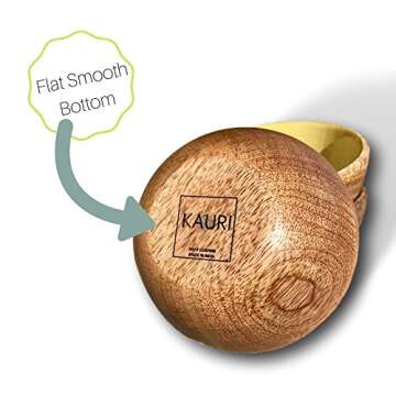 Kauri Mini Mango Wood Bowl 4" Set Design | Wooden Bowls for Decor, Snacks, Rice, Dip, Soup, and Salads | Set of 4