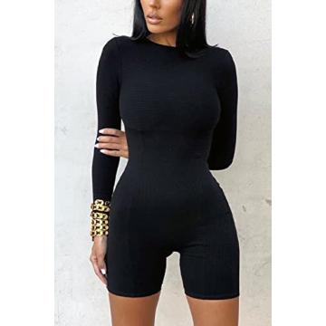 ioiom Women's Sexy Long Sleeve Party Club Romper