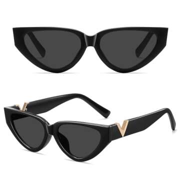 Chic Cat Eye Sunglasses for Women and Men – Vintage Retro Style
