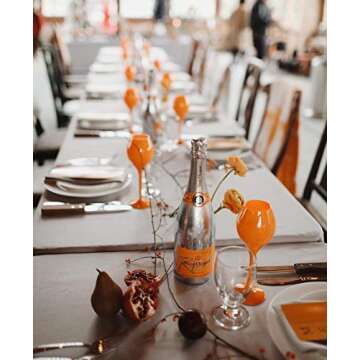 Veuve Clicquot VCP Trendy Rich Coupe Yellow Acrylic Champagne Poolside Glass Glasses Flutes 260ml Set (6 pcs)