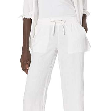 Amazon Essentials Women's Linen Crop Pant - Stylish Comfort for Summer