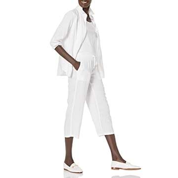 Amazon Essentials Women's Linen Crop Pant - Stylish Comfort for Summer