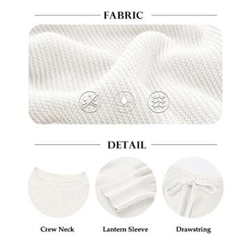 imesrun Women's Waffle Knit PJ Sets - Cozy & Stylish Loungewear