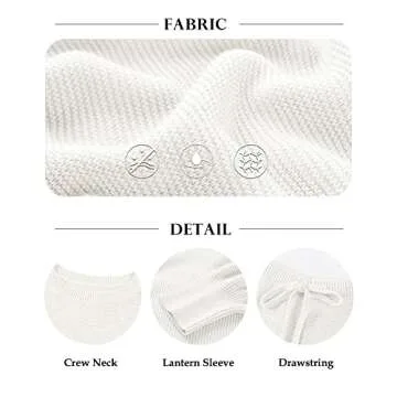 imesrun Women's Waffle Knit PJ Sets - Cozy & Stylish Loungewear