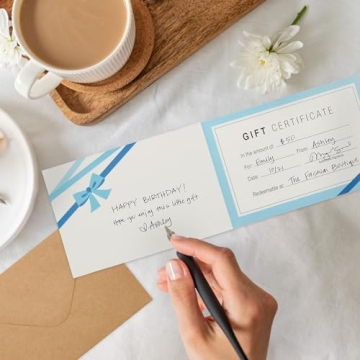 Custom Gift Certificates with Envelopes for Small Business