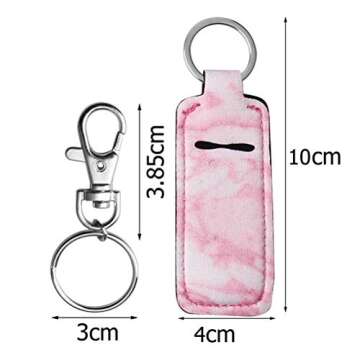 Pengxiaomei 3 Pcs Chapsticks Holder Keychain Stocking Stuffers for Women Lip Balm Holder Chapsticks ...