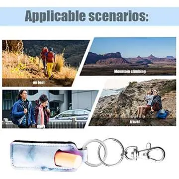 Pengxiaomei Vibrant Lip Balm Holders Keychain Set for Women