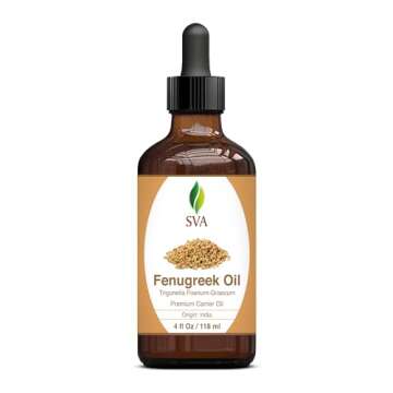 SVA Fenugreek Oil 4oz - Premium Hair and Skin Care Oil