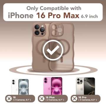 Stylish CAPRARO iPhone 16 Pro Max Case with Full Camera Protection
