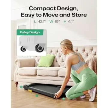 UREVO Walking Pad Small Under Desk Treadmill