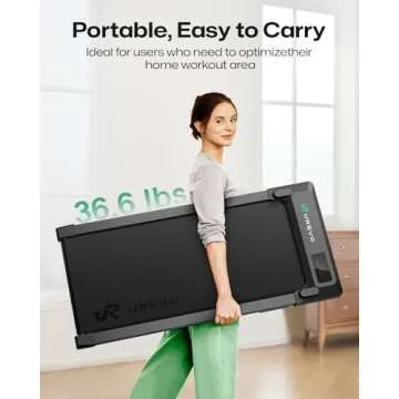 UREVO Walking Pad Small Under Desk Treadmill