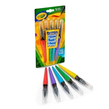 Crayola Washable Paint Brush Pens - 5 Count Set for Kids