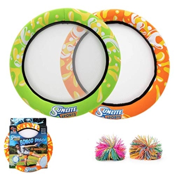 Sunlite Sports Bongo Discs, Ball Paddle Game, Ball Throwing Outdoor Games for Beach, Lawn, Backyard,...