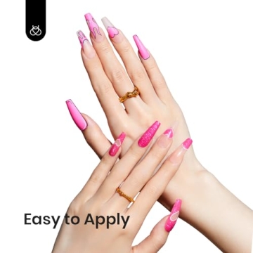 Beetles Gel Nail Polish Electric Pink for Home Manicures