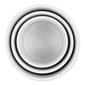 DII Ceramic Canister Set for Kitchen with Lids in White Marble