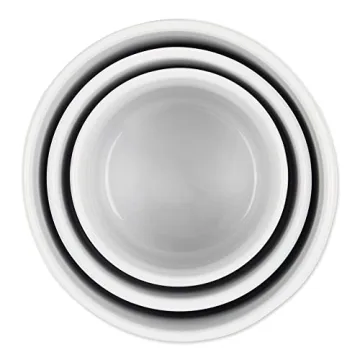 DII Ceramic Canister Set for Kitchen with Lids in White Marble