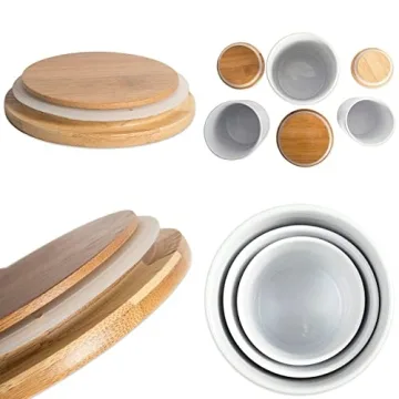 DII Ceramic Canister Set for Kitchen with Lids in White Marble