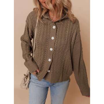 Cozy Dokotoo Hooded Cardigan for Women in Stylish Colors
