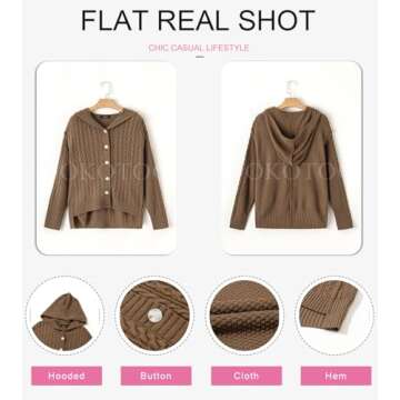 Cozy Dokotoo Hooded Cardigan for Women in Stylish Colors
