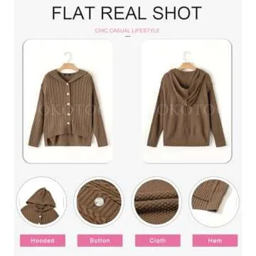 Cozy Dokotoo Hooded Cardigan for Women in Stylish Colors