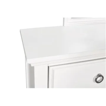 Tamarack Solid Wood 8-Drawer Dresser, Elegant White Finish