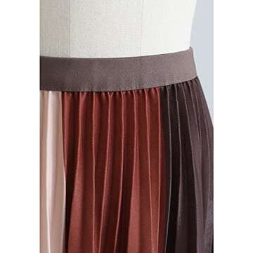 Chic Color Block Midi Skirt for Elegant Occasions