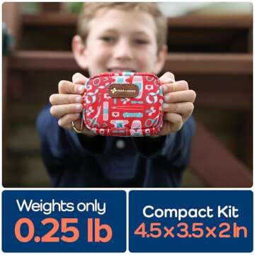 Compact 60 Pc Travel First Aid Kit for Families
