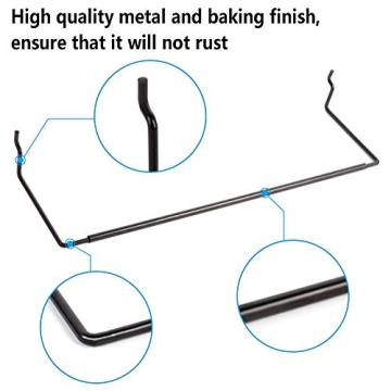 Extendable Paper Towel Holder for Pegboard - 4 Packs, Black